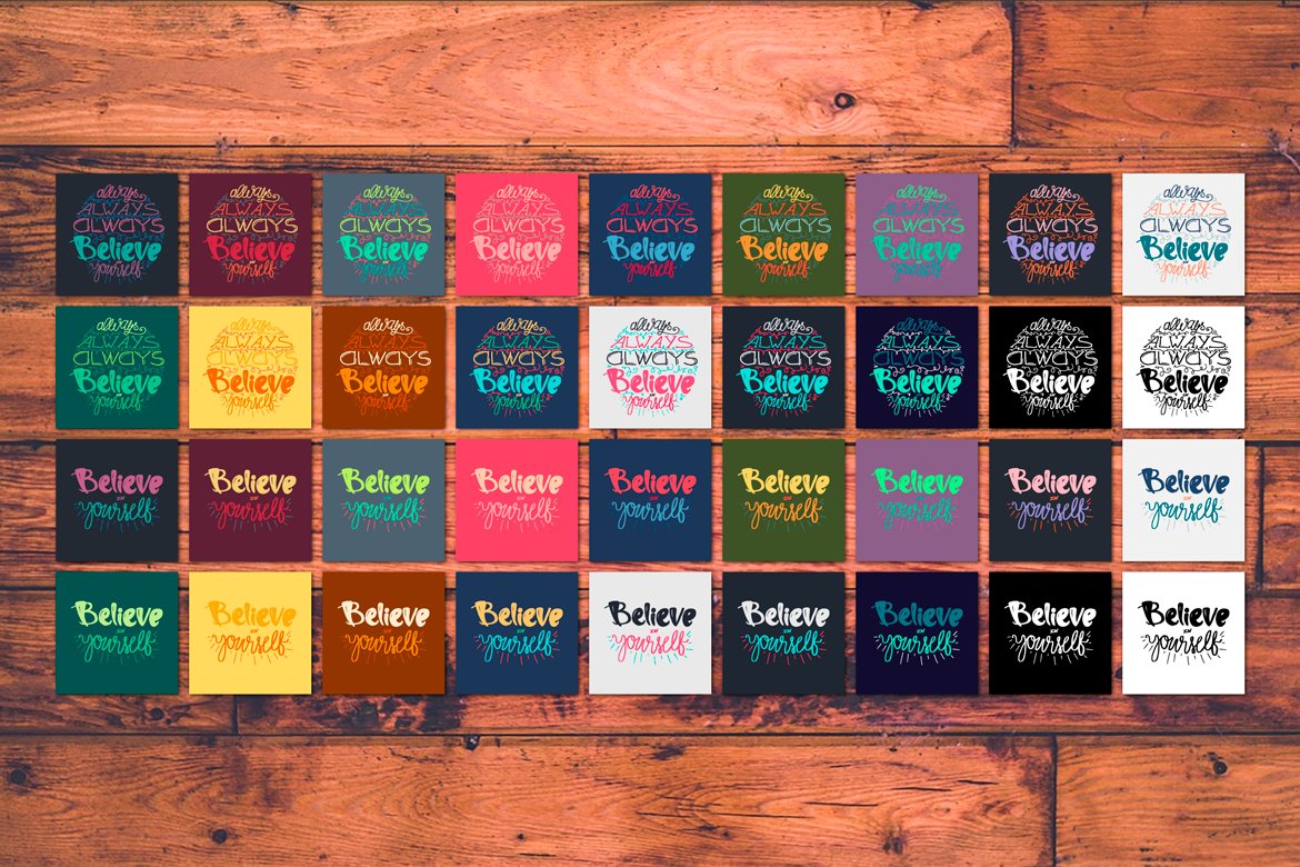 Download Фирменный стиль "Believe In Yourself - Corporate Identity Template" / Believe In Yourself - Corporate Identity Template - Фирменный стиль на тему графика font,calligraphy,lettering,card,typography,vintage,hipster,illustration,t-shirt,design,sign,retro,quote,greeting,vector,advertising,text,sport,drawn,motivational,travel,creative,business,life