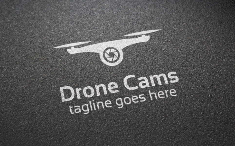 Download Шаблон логотипа "Drone Cams Logo Template" / Drone Cams Logo Template - Шаблон логотипа на тему графика drone,logo,template,camera,air,fly,zoom,vector,recording,photography,landscapes