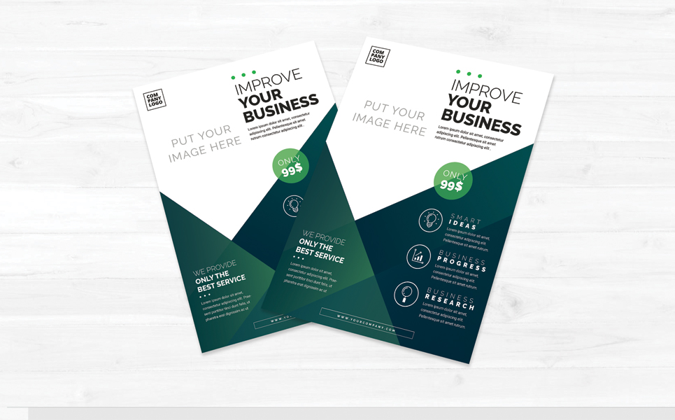 Download Фирменный стиль "Flyer - Corporate Identity Template" / Flyer - Corporate Identity Template - Фирменный стиль на тему графика corporate,flyer,template,business,branding,presentation