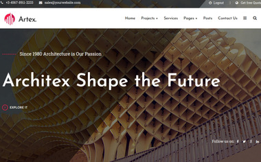 Artex - Architecture, Interior Design & Construction WordPress Theme ...