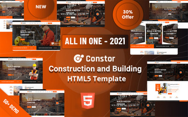 Constor - Construction and Building Responsive HTML5 Website Template ...