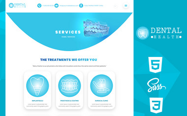 Dental Health Creative Responsive HTML5 & CSS3 Theme Website Template ...