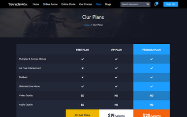 Tendex - Anime and Manga HTML5 Website Template #296910