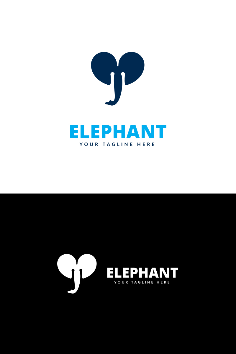 elephant app logo template 69274