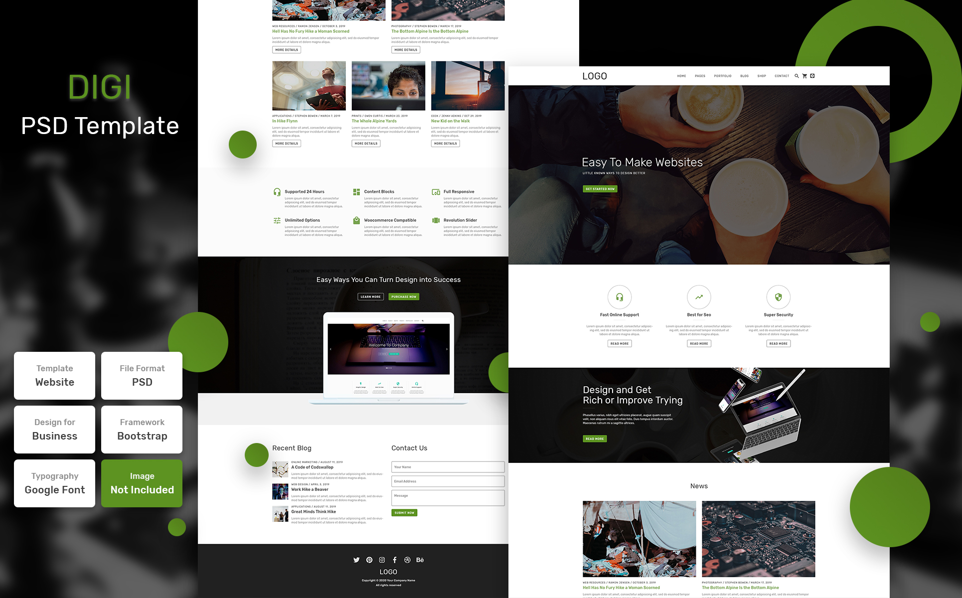 Download PSD шаблон "Digi - Business Material PSD Template" / Digi - Business Material PSD Template - PSD шаблон на тему графика design,template,web,website,web design,landing page,page,web template,landing,business,marketing,digital,seo,blog,portfolio,services,responsive,theme,agency