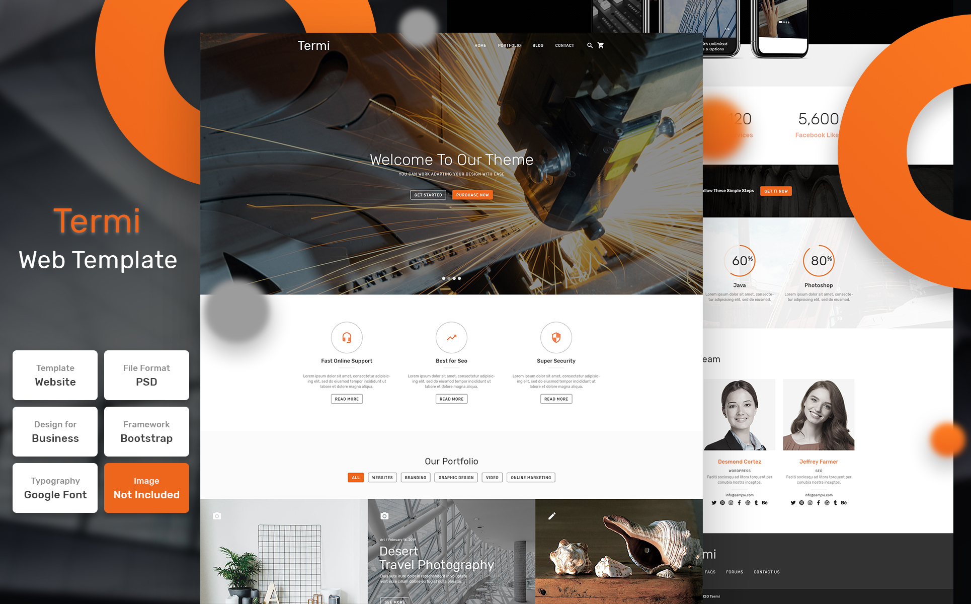 Download PSD шаблон "Termi - Business Material PSD Template" / Termi - Business Material PSD Template - PSD шаблон на тему графика design,template,web,website,web design,landing page,page,web template,landing,business,marketing,digital,seo,blog,portfolio,services,responsive,theme