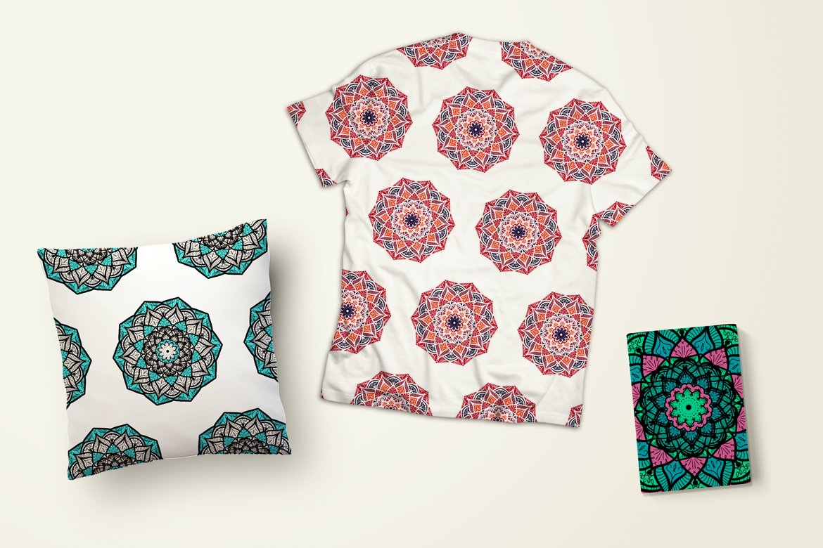 Download Pattern "240 Mandala Seamless Bundle Pattern" / 240 Mandala Seamless Bundle Pattern - Pattern на тему графика wedding,invitation,card,vintage,hand-drawn,illustration,bundle,design,template,retro,greeting,blog,packaging,fashion,elements,decorative,ornamental,vector,floral,clothing,boho,texture,fabric,