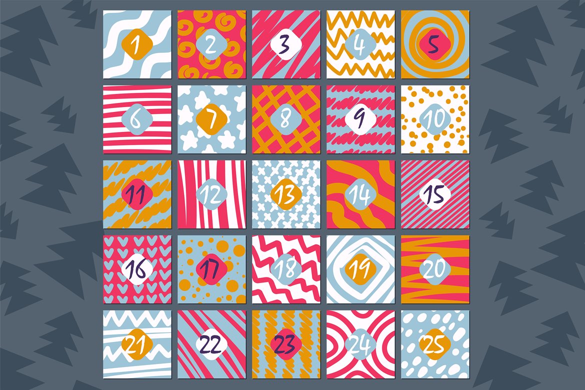 Download Фирменный стиль "Stylish Advent Calendar - Corporate Identity Template" / Stylish Advent Calendar - Corporate Identity Template - Фирменный стиль на тему графика christmas,card,hand-drawn,illustration,poster,design,template,greeting,decorative,winter,vector,collection,happy,abstract,holiday,pack,flat,event,countdown,noel,season,decoration,schedule,gra