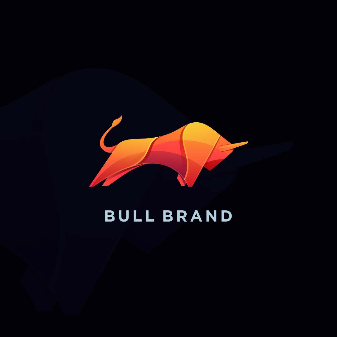 Download Шаблон логотипа "BullBrand Colorful Logo Template" / BullBrand Colorful Logo Template - Шаблон логотипа на тему графика illustration,template,colorful,gradient,bull,modern,animal,simple mascot,mascot,sport,logo,design,sign