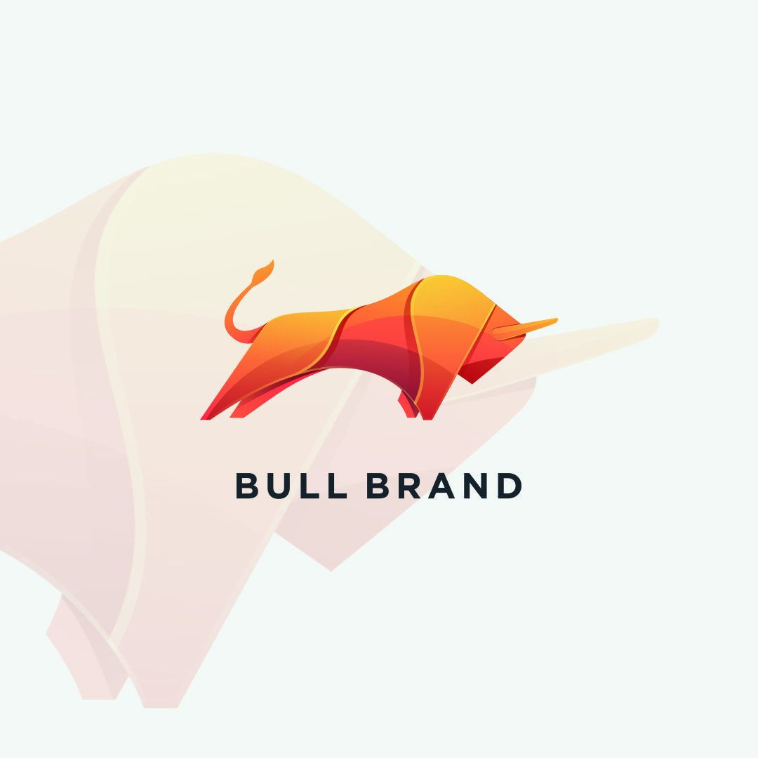 Download Шаблон логотипа "BullBrand Colorful Logo Template" / BullBrand Colorful Logo Template - Шаблон логотипа на тему графика illustration,template,colorful,gradient,bull,modern,animal,simple mascot,mascot,sport,logo,design,sign