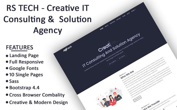 RS Tech - Creative IT Consulting and Business Agency Bootstrap HTML5 ...