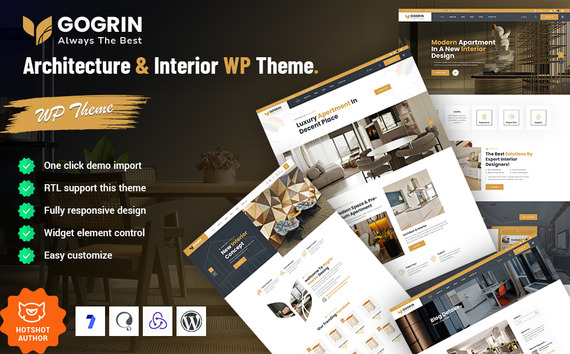 Gogrin - Architecture and Interior Design WordPress Theme #322983