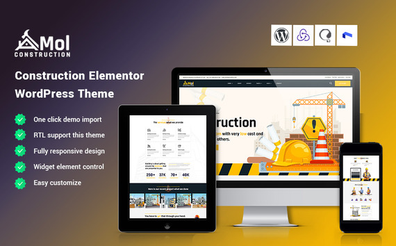 Amol Construction Elementor Wordpress Theme 430125