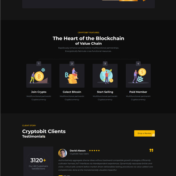Cryptobit - Blockchain WordPress Theme #247428
