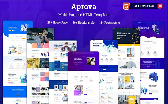 Aprova - Multipurpose Responsive HTML5 Website Template #188450