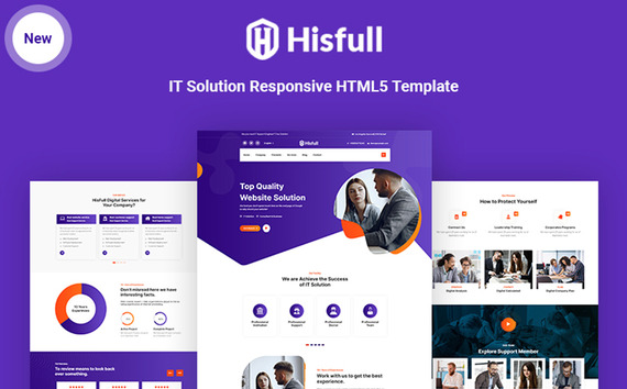 Hisfull - IT Solution Responsive HTML5 Website Template #174175