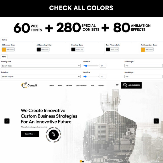 Consult - Business Consulting WordPress Theme #304172