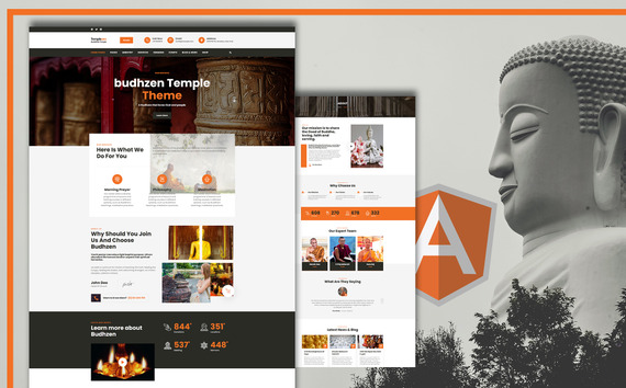 Templezen - Temple Angular Template #193860