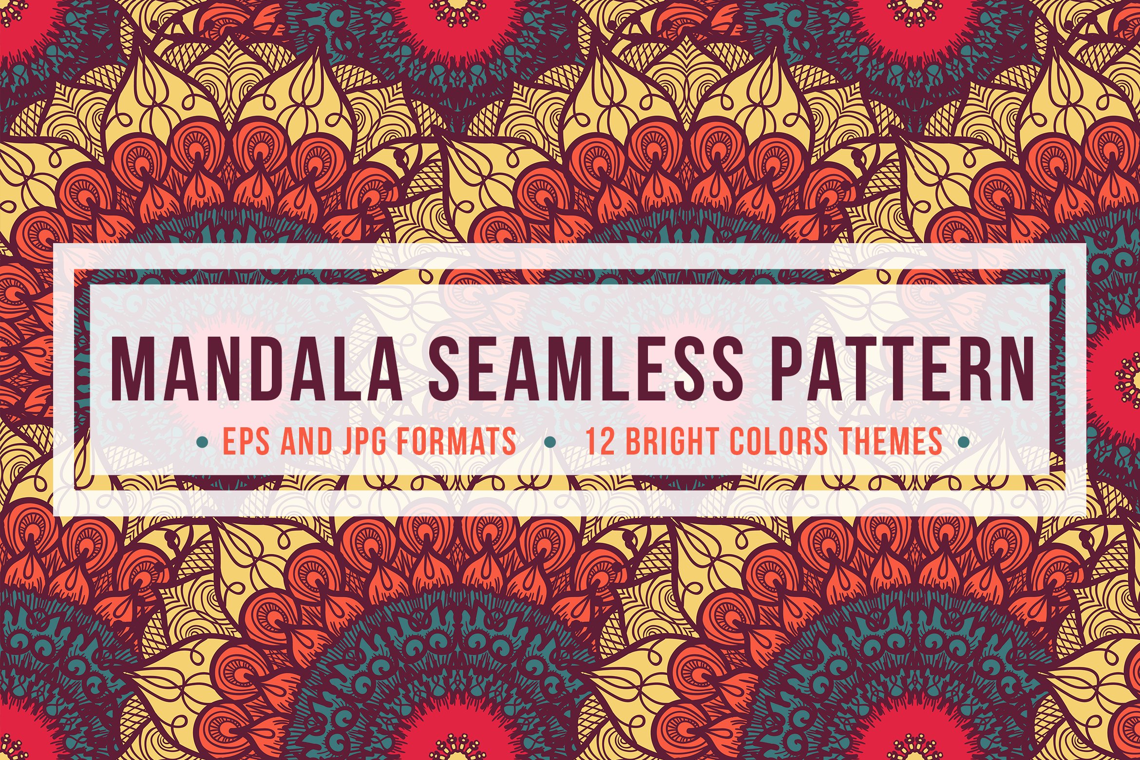 Download Pattern "240 Mandala Seamless Bundle Pattern" / 240 Mandala Seamless Bundle Pattern - Pattern на тему графика wedding,invitation,card,vintage,hand-drawn,illustration,bundle,design,template,retro,greeting,blog,packaging,fashion,elements,decorative,ornamental,vector,floral,clothing,boho,texture,fabric,