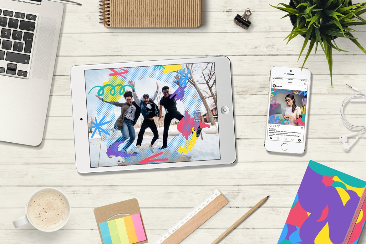 Download Фирменный стиль "Funny Collage Kit - Corporate Identity Template" / Funny Collage Kit - Corporate Identity Template - Фирменный стиль на тему графика handmade,paint,fun,branding,modern,painted,hand-drawn,illustration,bundle,poster,design,template,sign,sweet,svg,blog,doodles,decorative,fancy,pretty,ink,overlay,trendy,vector,artistic,designe