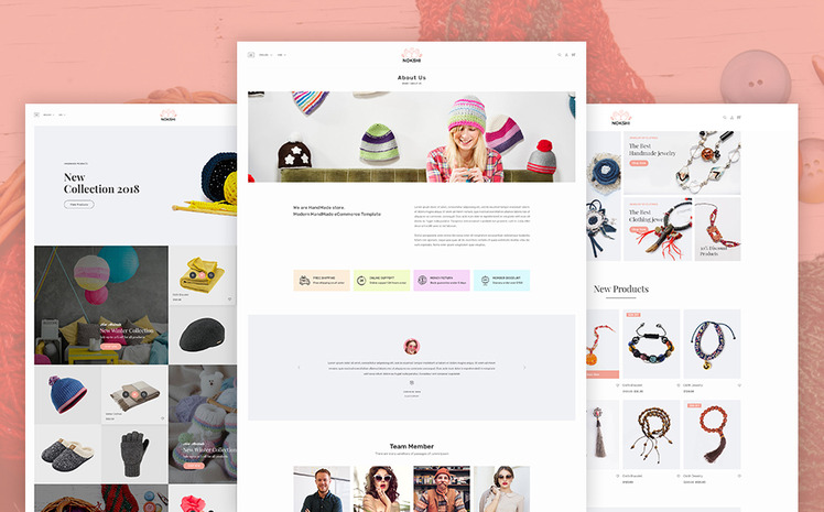 Nokshi Handmade Craft Shopify Theme #70255