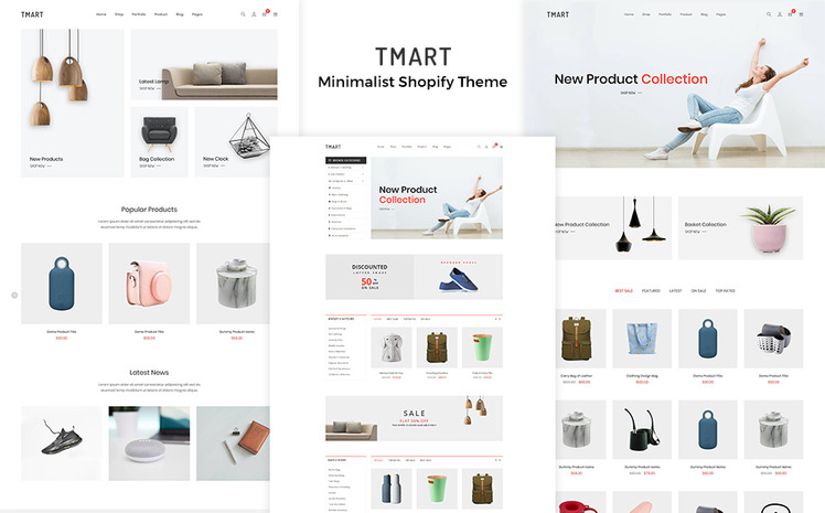 Tmart Minimalist Shopify Theme #70254