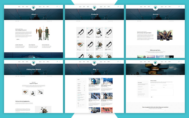Nails Boat Fishing And Hunting Club Shopify Theme #71057