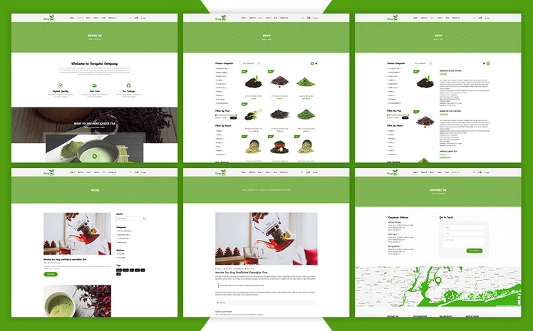 Rongcha Matcha Shopify Theme #71085