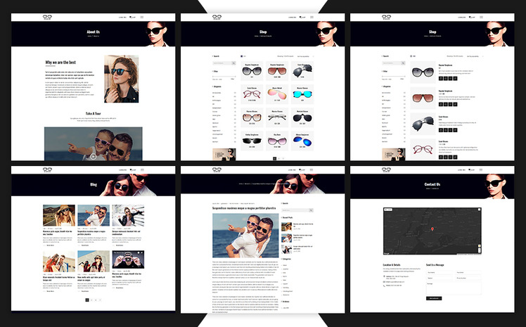 Glassesco Goggles Shop Shopify Theme #71128