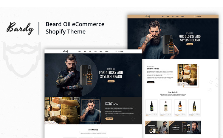 Bardy Beard Oil Shopify Theme #73919