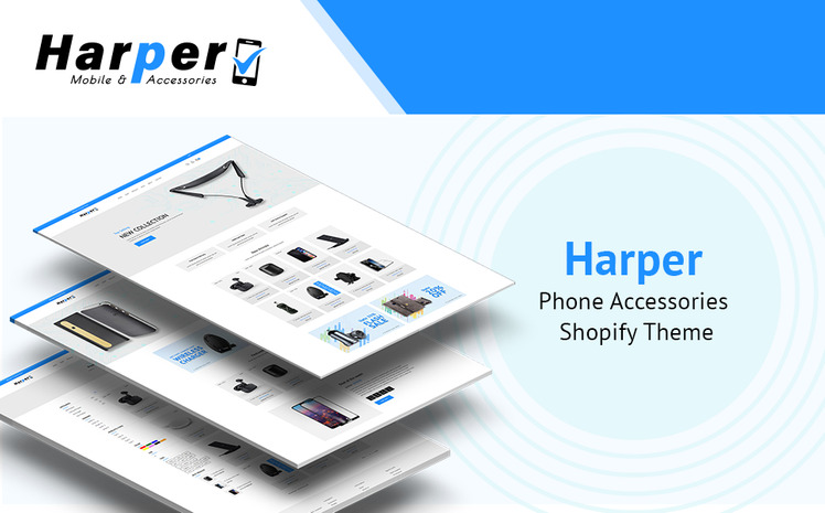 Harper Phone Accessories Shopify Theme #77389