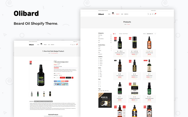 Olibard Beard Oil Shopify Theme #178306