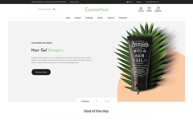 Cosmetica Beauty Cosmetics Shopify Theme #152640