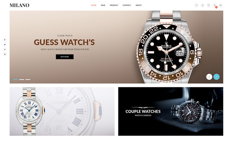 Milano Fashion Accessories Shopify Theme #156701