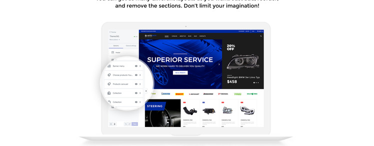 AutoZach Auto Parts Shopify Theme #68147-5