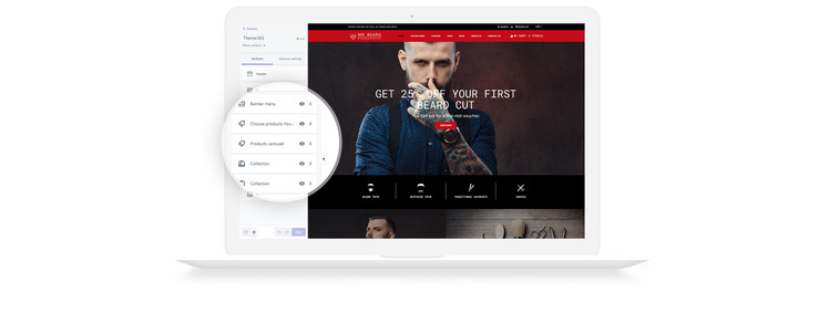 Mr Beard Brutal Barbershop Shopify Theme #73211-5