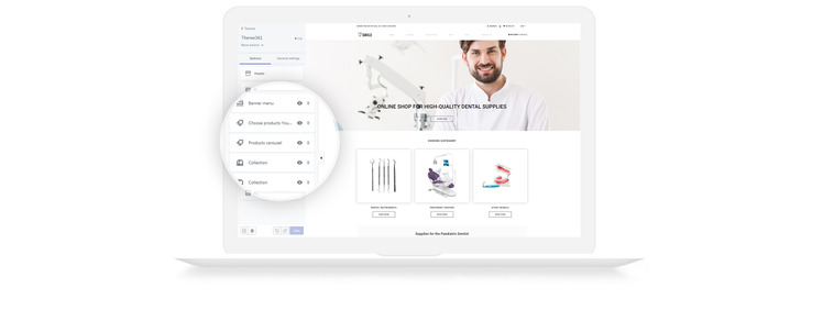 Smile Dentistry eCommerce Clean Shopify Theme #79523-5