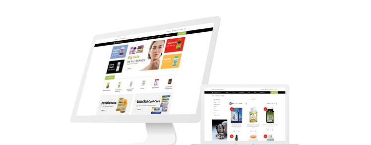 Pharmacy Drug Store eCommerce Clean Shopify Theme #79598-1