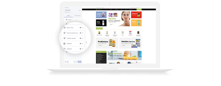 Pharmacy Drug Store eCommerce Clean Shopify Theme #79598-5