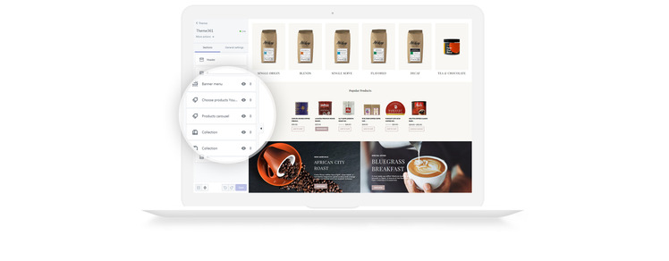 Coffee Time Coffee Store eCommerce Elegant Shopify Theme #84426-5