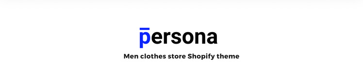 Persona Stylish Men Clothes Store Shopify Theme #87586-1