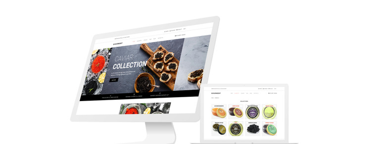 Caviar Store Template Shopify Theme #90665-1