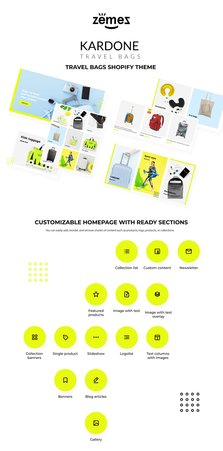 KarDone Travel Bags Store Shopify Theme #107858-1