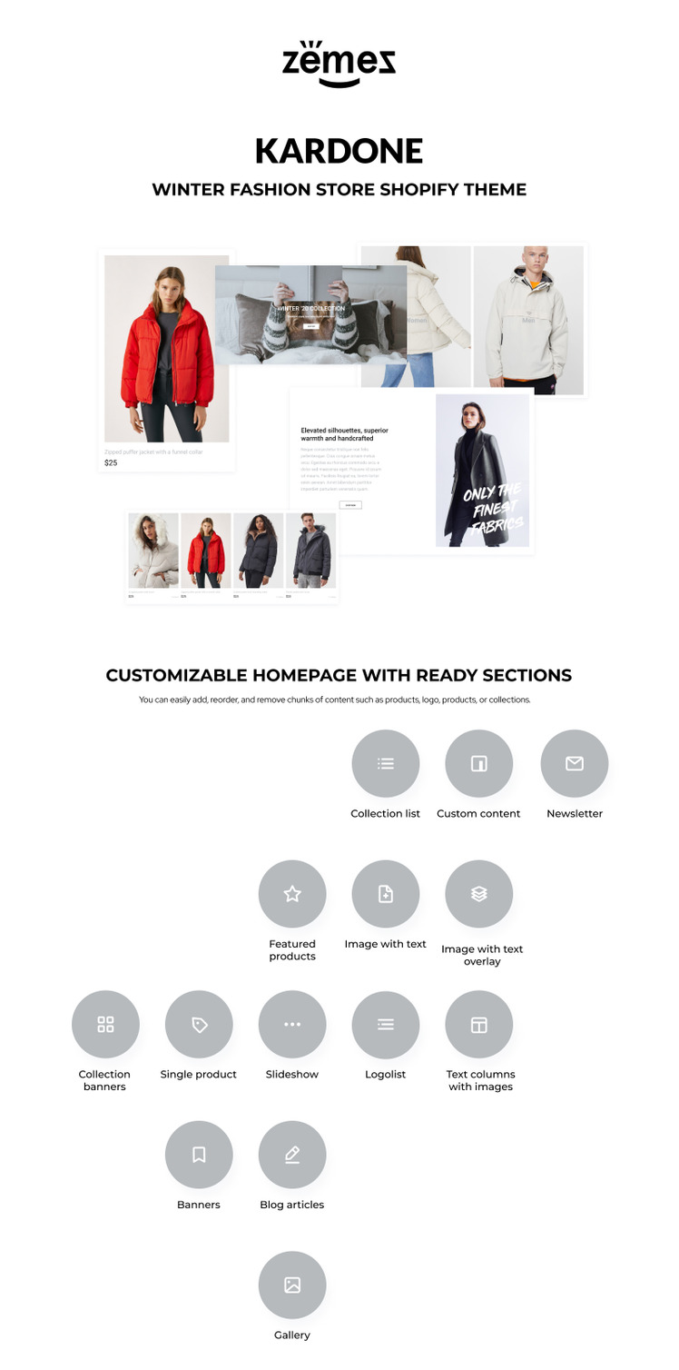 KarDone Winter Fashion Store Shopify Theme #146799-1