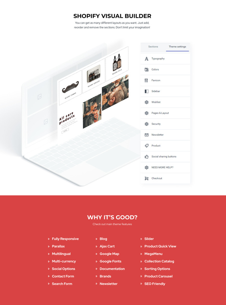 Kardone Barbershop eCommerce Template Shopify Theme #152280-2