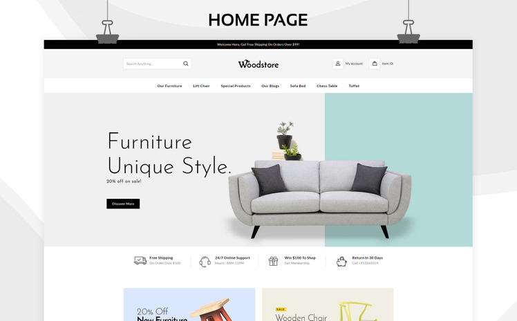 Wood Store The Multipurpose Responsive Shopify Theme #83565