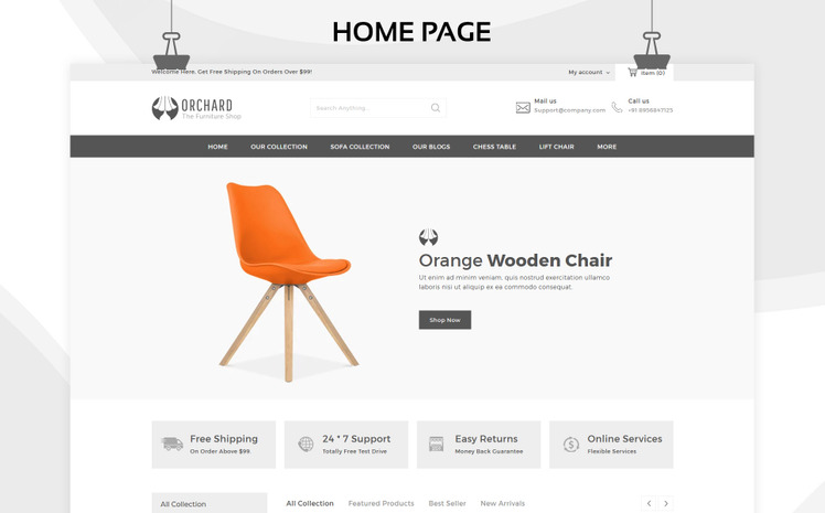 Orchard The Furniture Store Responsive Shopify Theme #84424