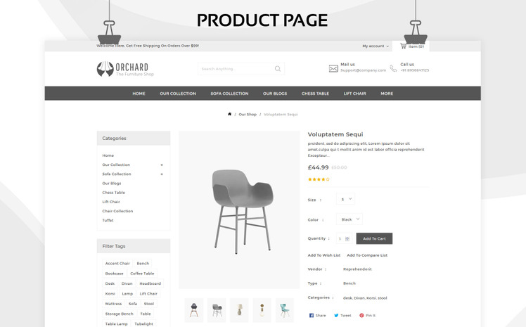 Orchard The Furniture Store Responsive Shopify Theme #84424