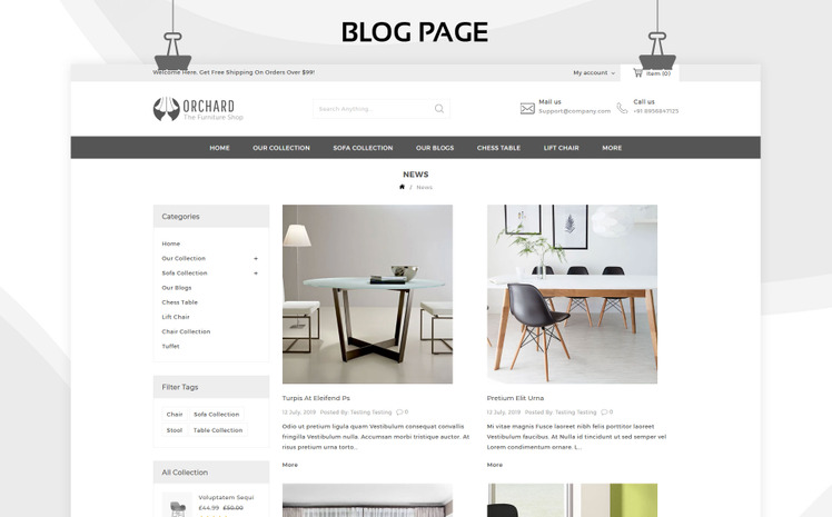 Orchard The Furniture Store Responsive Shopify Theme #84424