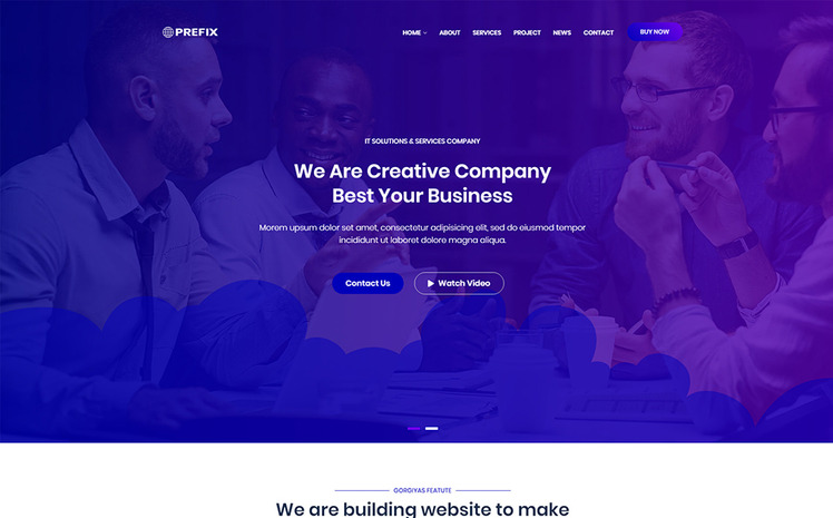 Prefix - Creative Responsive WordPress Theme #98744